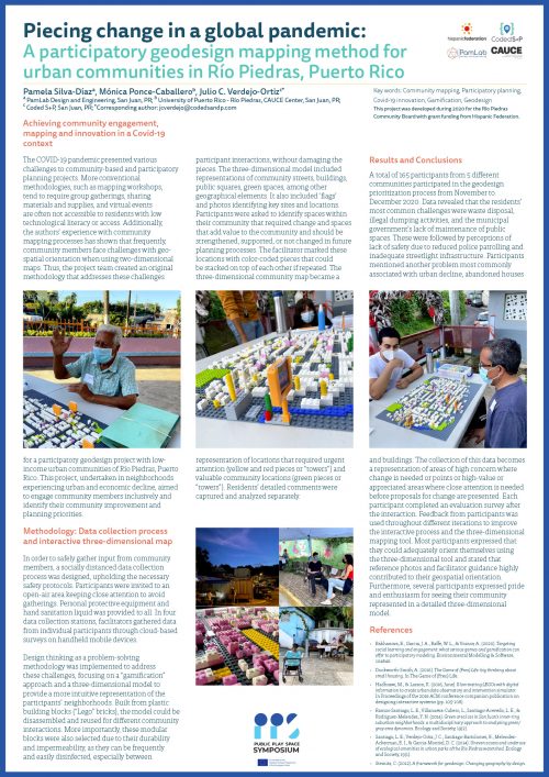 SilvaDiaz - Piecing change in a global pandemic: A participatory geodesign mapping method for urban communities in Río Piedras, Puerto Rico